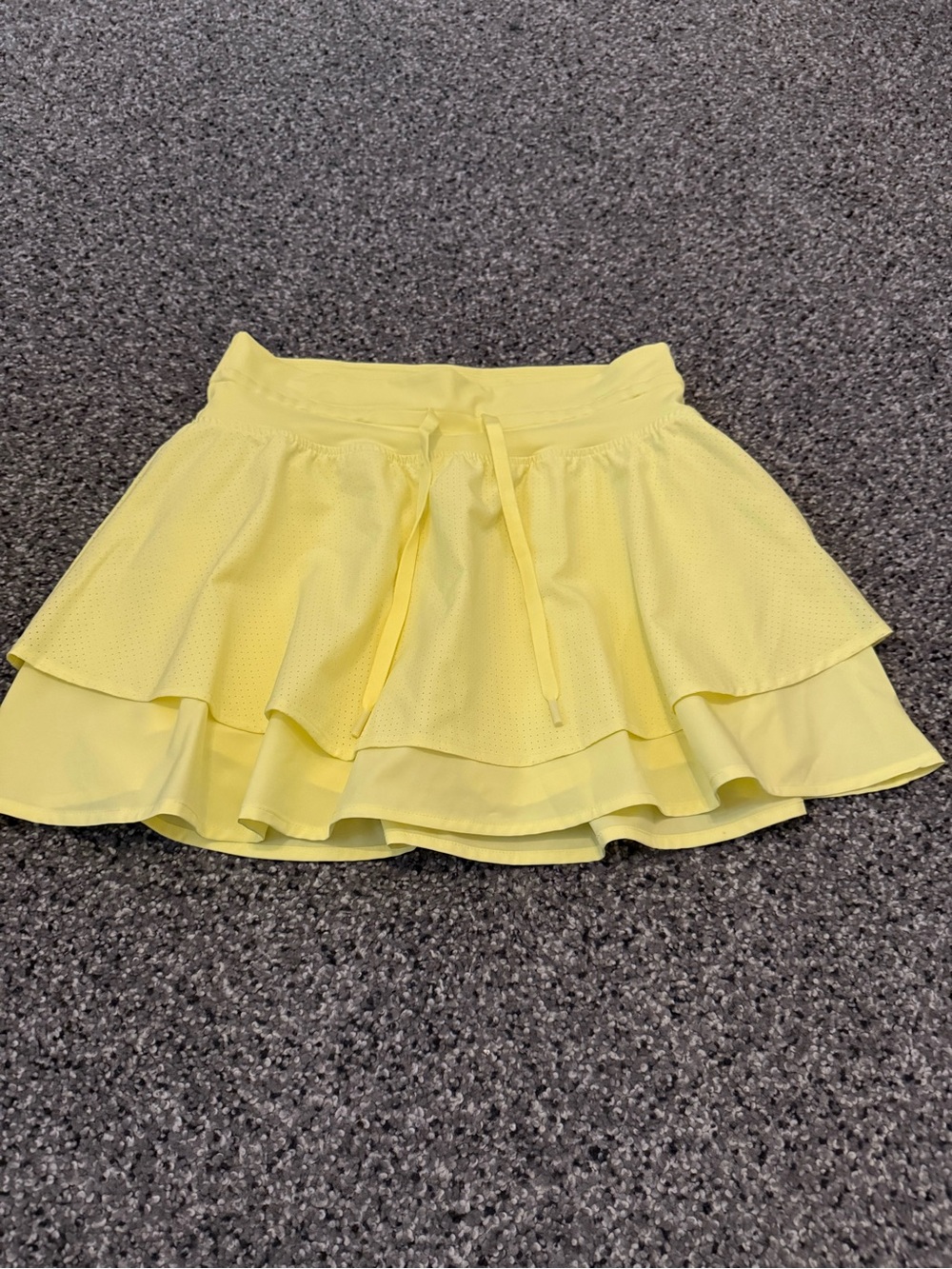 DSG Bright Yellow Layered Skater Skirt with Drawstring